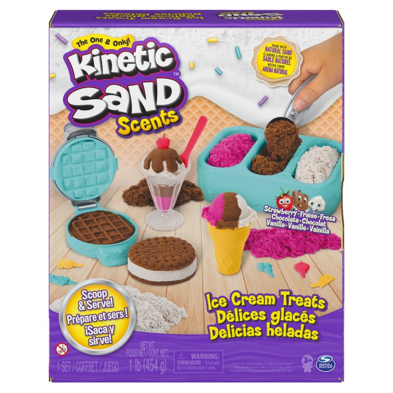 Set de joaca Kinetic Sand, Inghetata si prajituri colorate