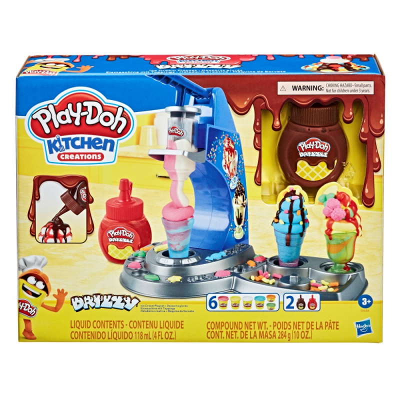 Set plastilina Play-Doh Inghetata cu topping, 284 g