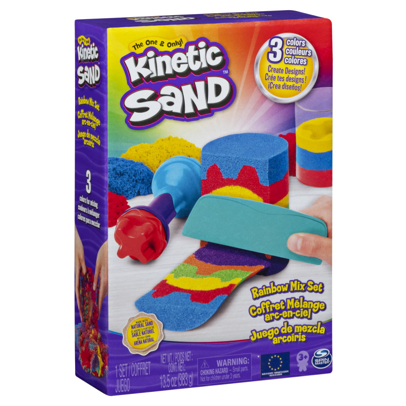 Set curcubeu cu unelte si accesorii Kinetic Sand