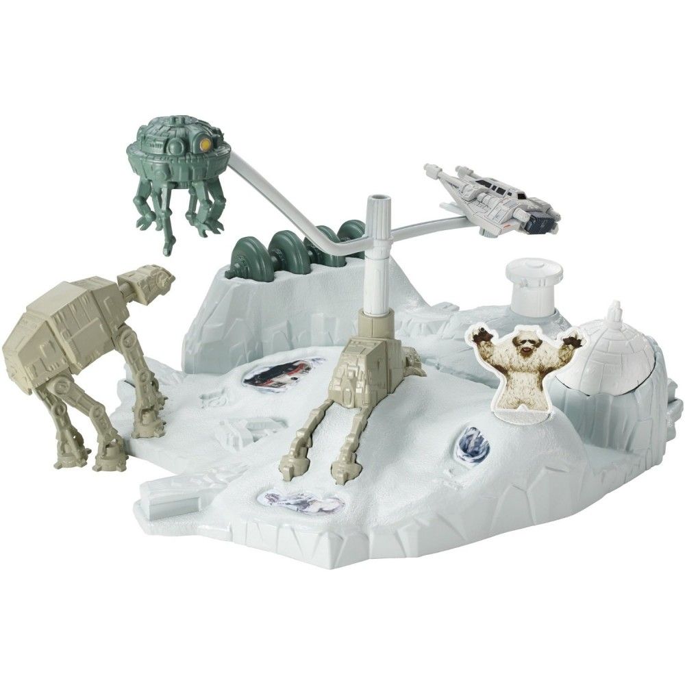 Set de joaca Mattel Hot Wheels Star Wars Hoth Echo Base Battle