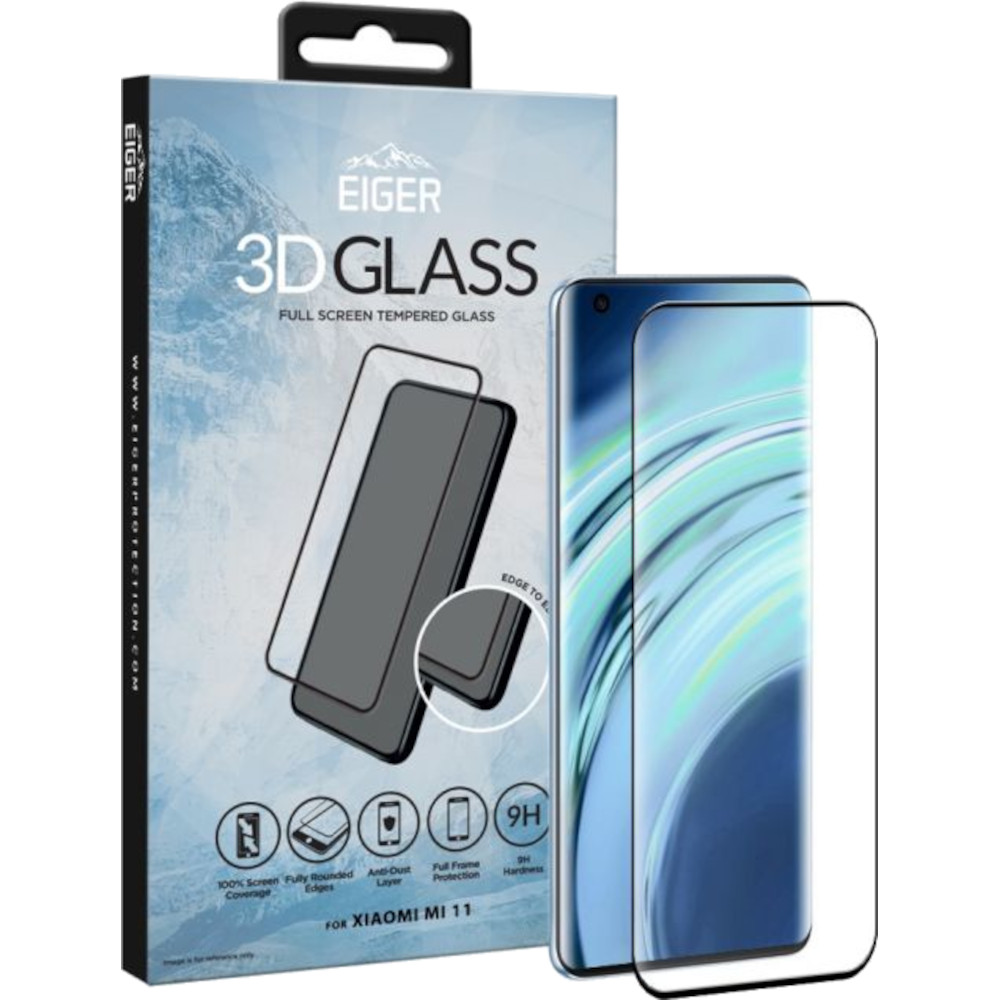 Folie Xiaomi Mi 11 Eiger Sticla 3D Case Friendly Clear Black