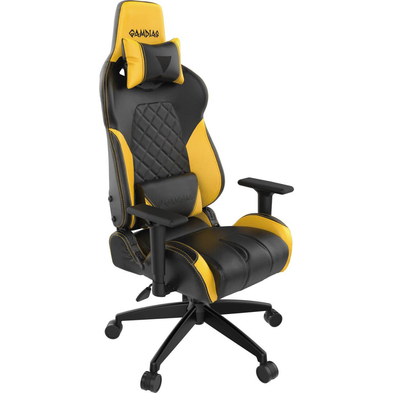 Scaun gaming Gamdias Achilles M1 L ACHILLES-M1L-BY, Negru/Galben