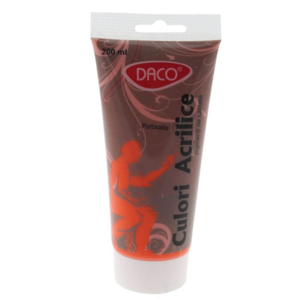 Vopsea Acril DACO Portocaliu, 200 ml