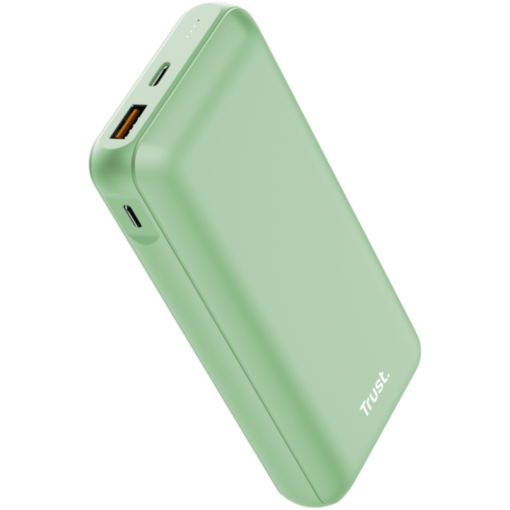 Acumulator extern Trust Redoh, 20000 mAh, USB-C, Verde