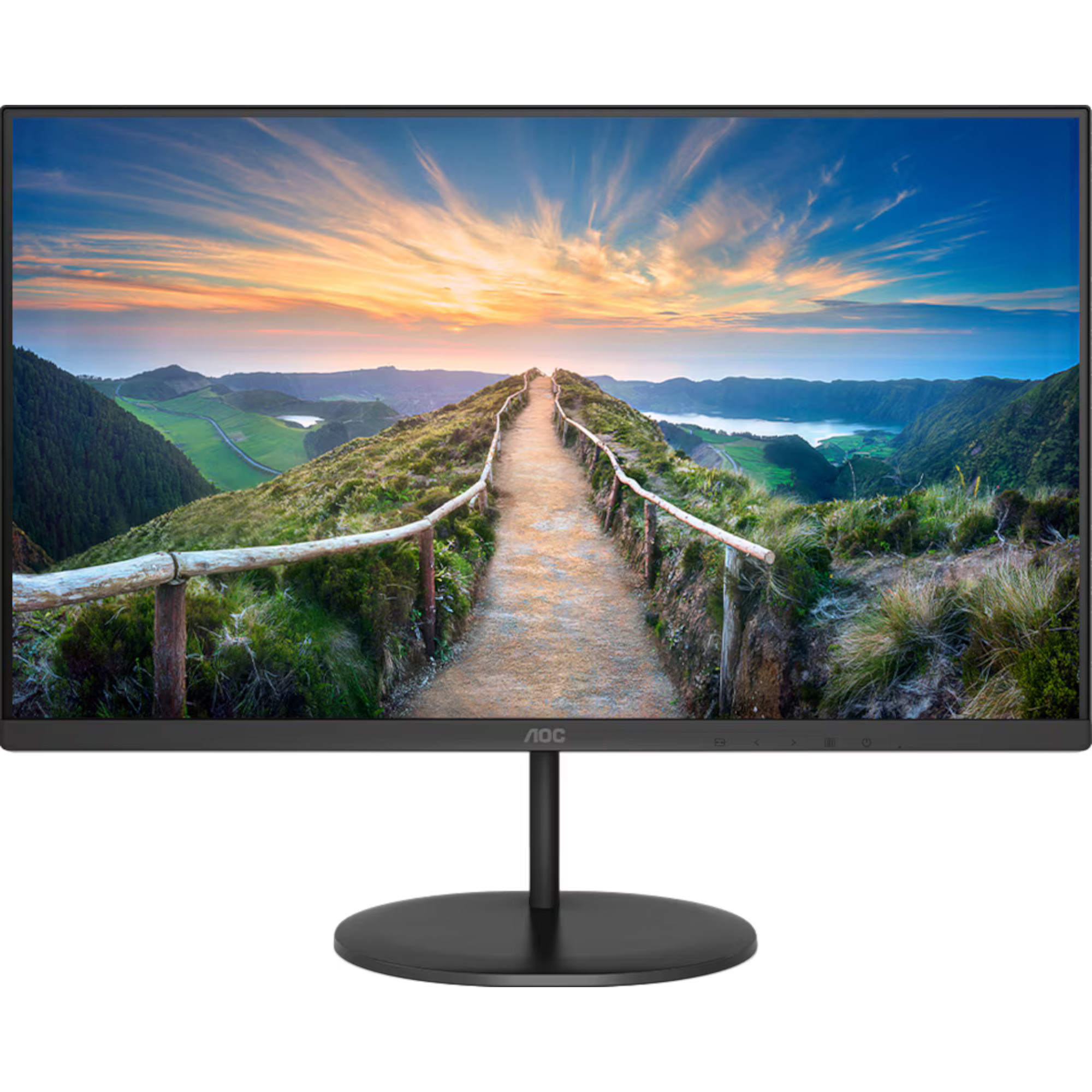 Monitor LED AOC U27V4EA, 27", IPS, UHD, 60 Hz, HDMI, Negru