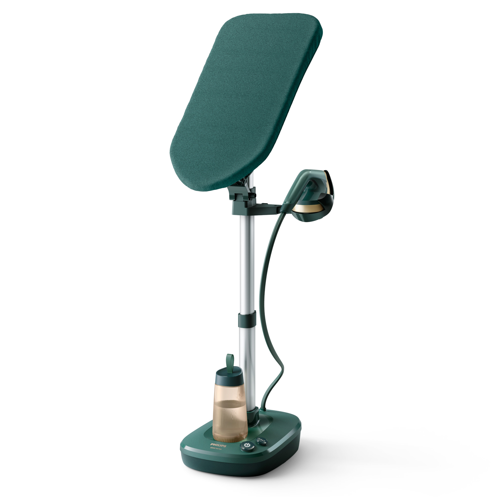 Aparat de calcat vertical all-in-one Philips Seria 6000 AIS6020/70, 1800W, Presiune de 6 bari, Capacitate rezervor 1.1L, Verde