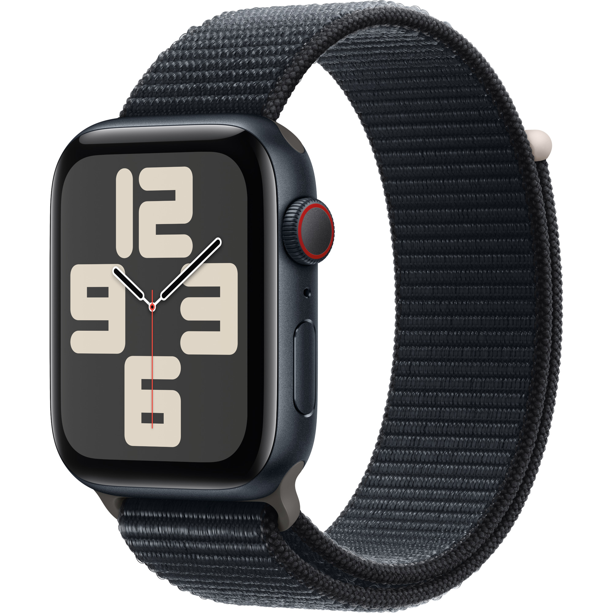 Apple Watch SE2 2023, GPS, Cellular, 44 mm, Midnight Aluminium Case, Midnight Sport Loop