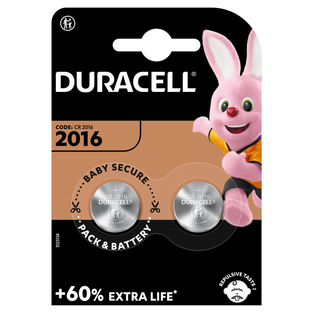 Baterii Duracell Lithium, 2016, 2 buc