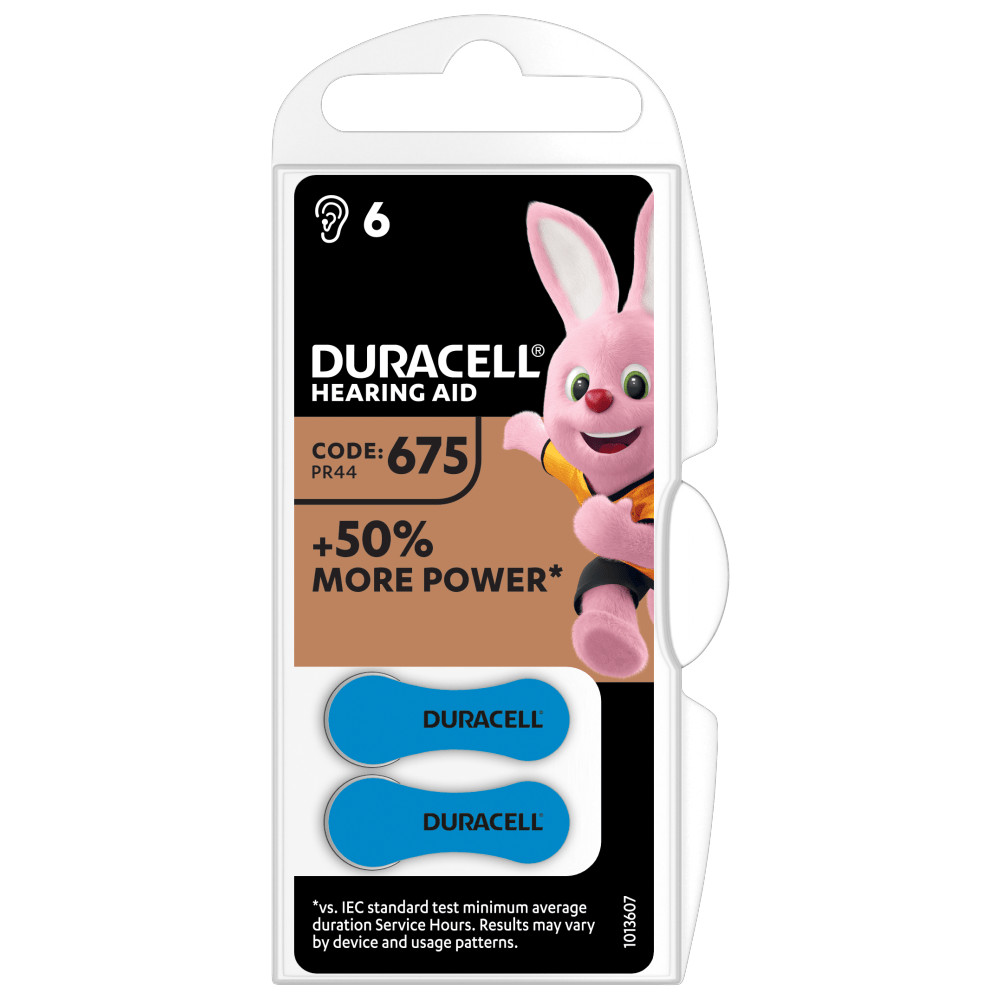 Baterii Duracell pentru aparat auditiv HA ZA 675 6 buc