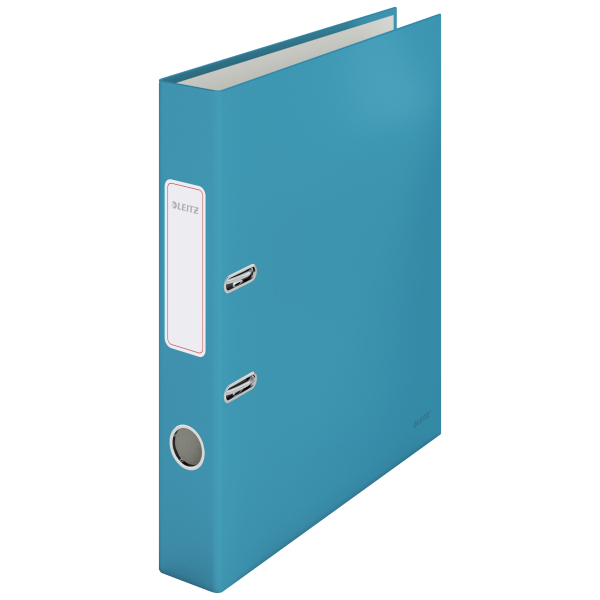 Biblioraft Leitz 180° Cosy, Carton Laminat, Partial Reciclat, Fsc, A4, 52 Mm, Albastru Celest