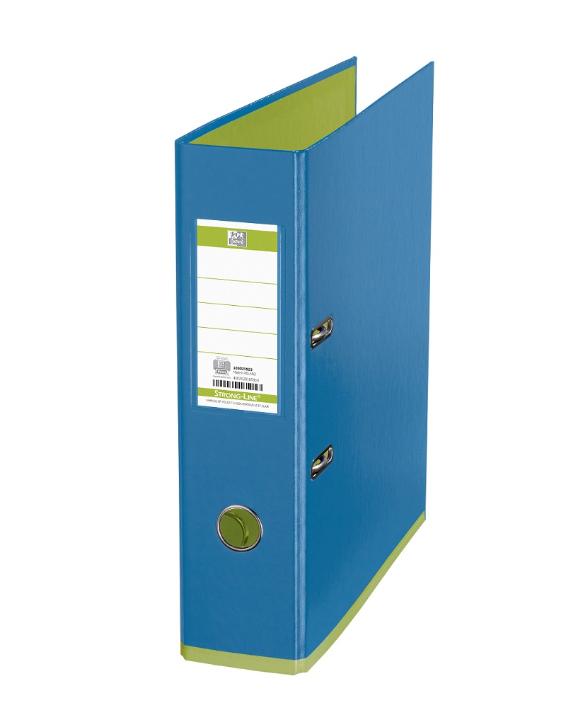 Biblioraft A4, Plastifiat Pp/pp, 80 Mm, Oxford Mycolour - Bleu/verde Deschis