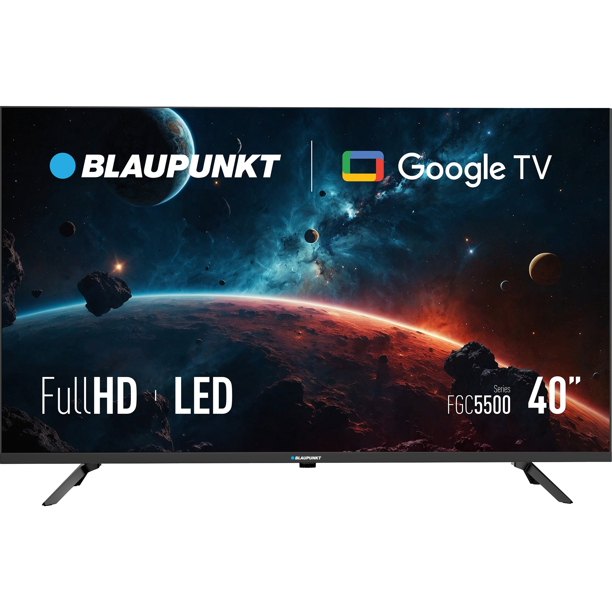 Televizor Smart Blaupunkt 40FGC5500S, 101 cm, Full HD, Google TV, Bluetooth, Wi-Fi, Clasa F