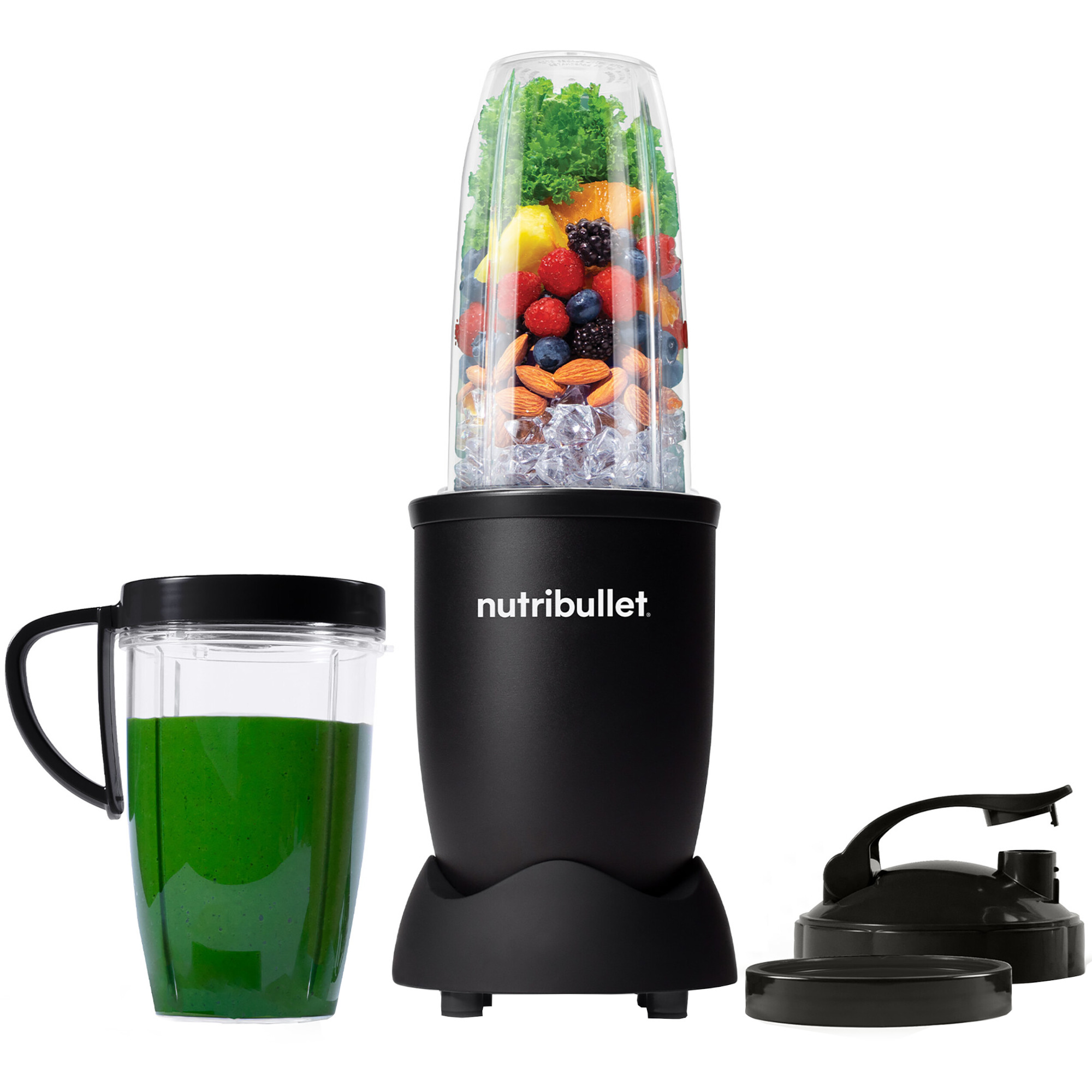 Blender Nutribullet Pro NB907MAB, 900 W, 1 viteza, 5 accesorii, Negru