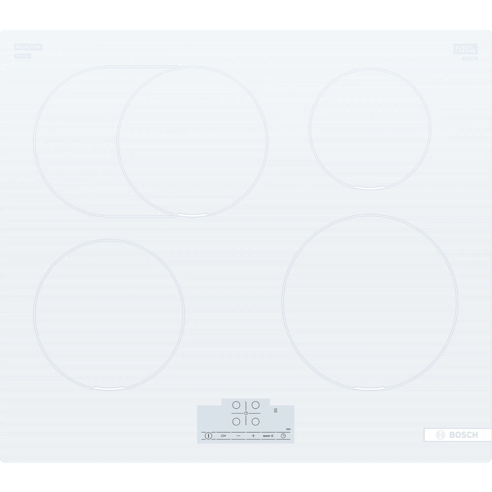 Plita incorporabila Bosch PIF612BB1E, Inductie, 4 zone de gatit