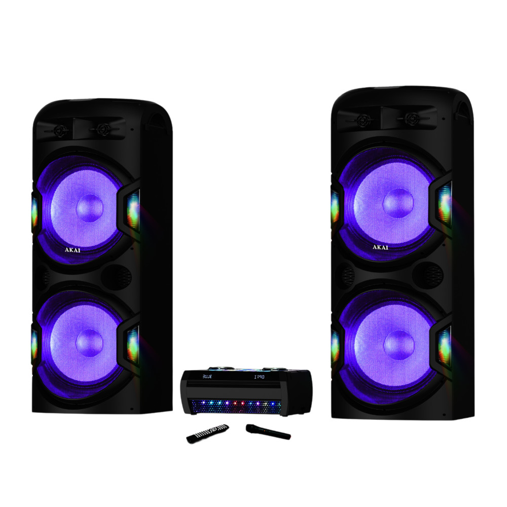 Sistem audio 2.1 cu amplificator Akai Y5, 480W RMS, Bluetooth, Negru