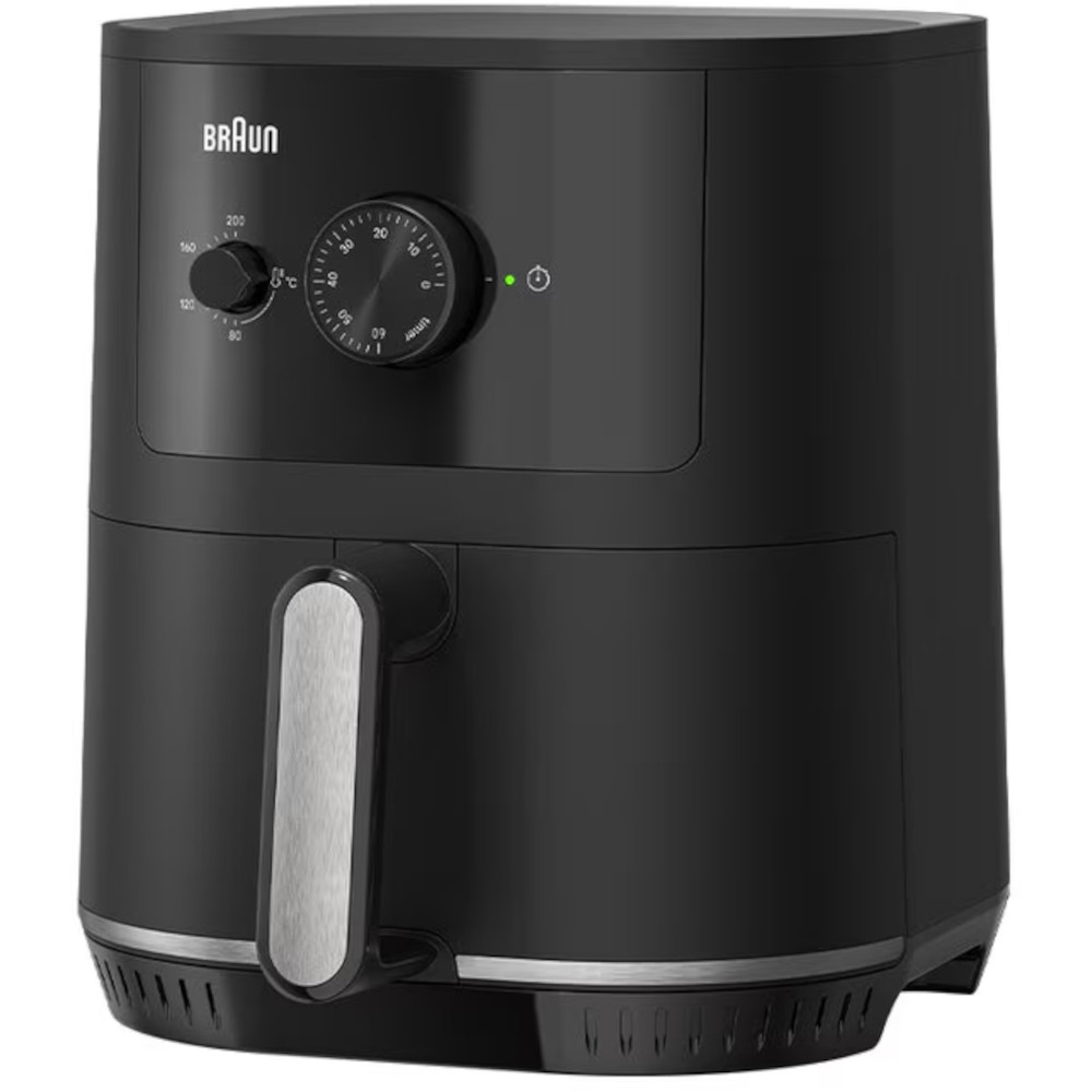 Friteuza cu aer cald Braun MultiFry 3 Airfryer HF 3000, 1500 W, 4.3 l, Negru