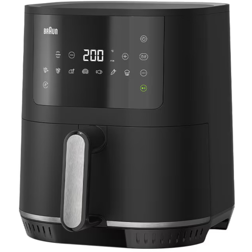 Friteuza cu aer cald Braun MultiFry 3 Airfryer HF 3030, 1500 W, 4.3 l, RealAir, Negru