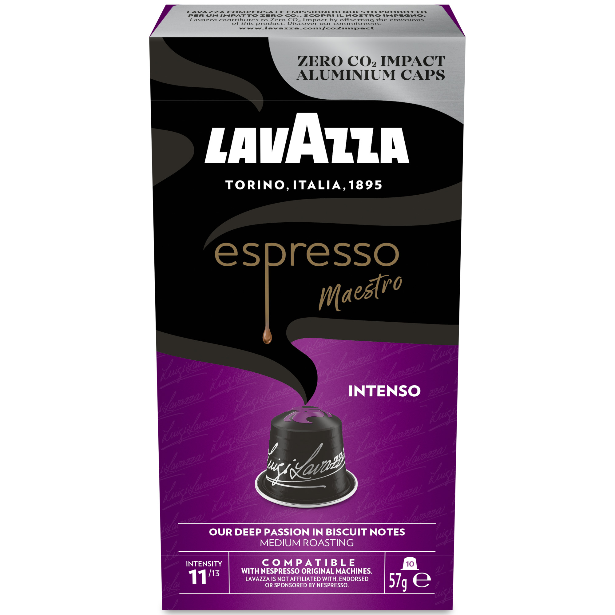 Capsule cafea Lavazza Intenso, Compatibilitate Nepsresso, 10 capsule