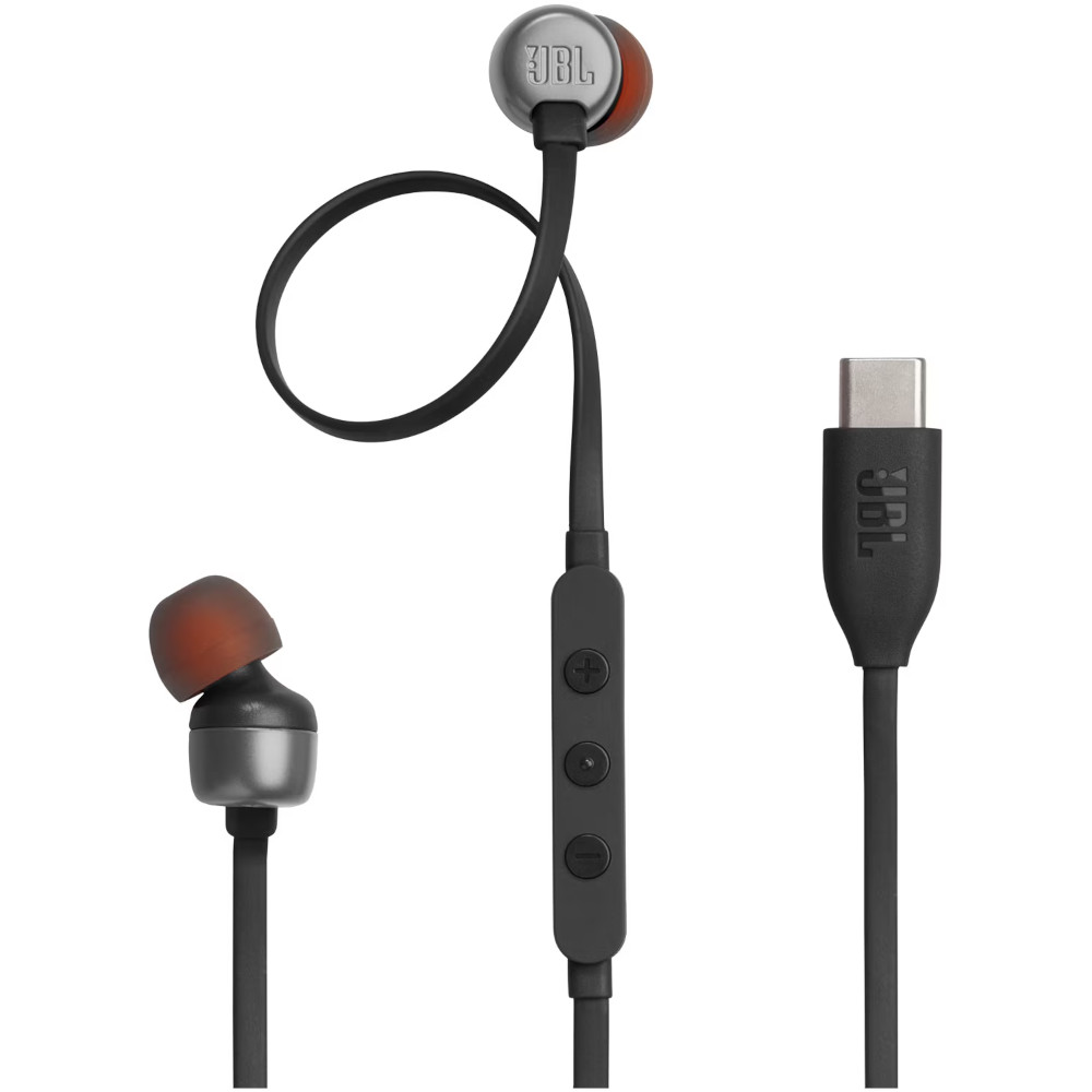 Casti cu fir In-Ear JBL Tune 310C, Microfon, Type-C, Negru