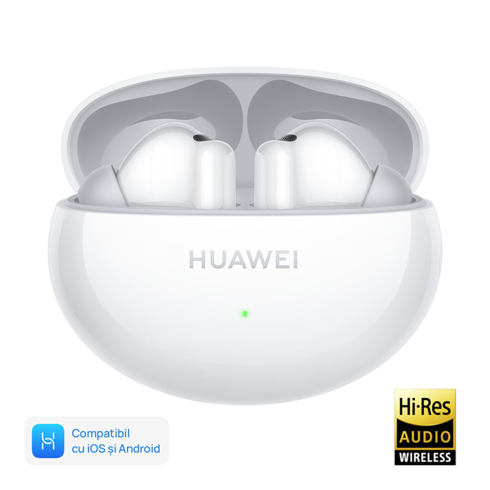 Casti True Wireless Huawei FreeBuds 6i, Ceramic White