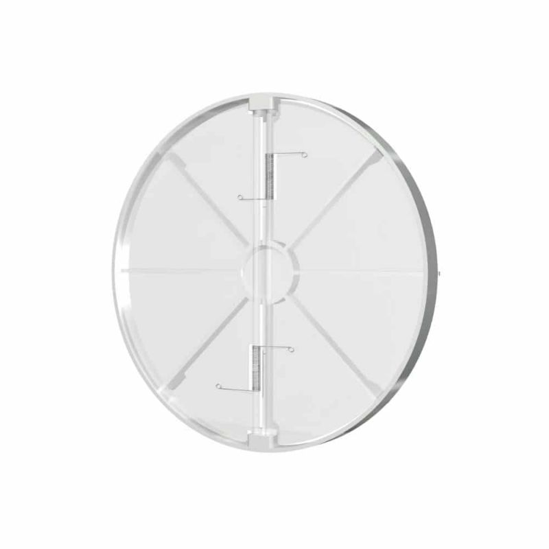 Clapeta antiretur pentru ventilator baie Ø100mm, plastic Alb