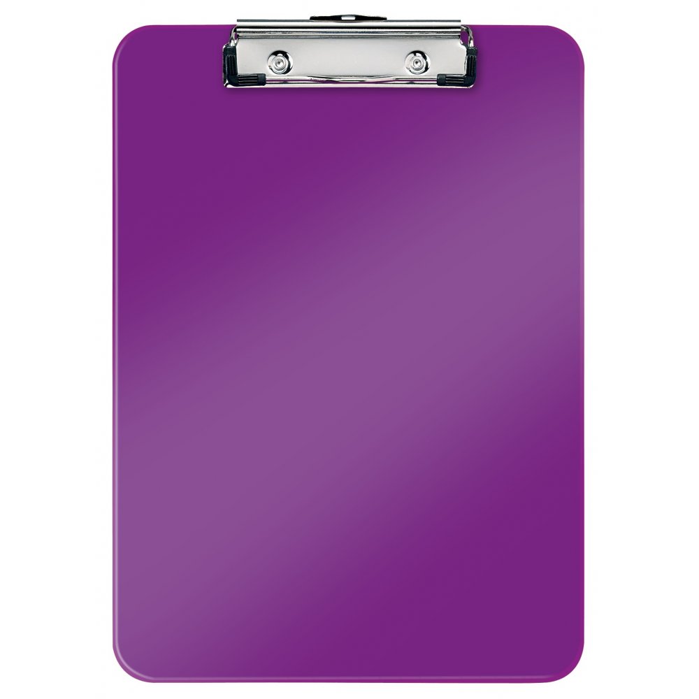 Clipboard Leitz Wow, Simplu, Ps, A4, 100 Coli, Mov