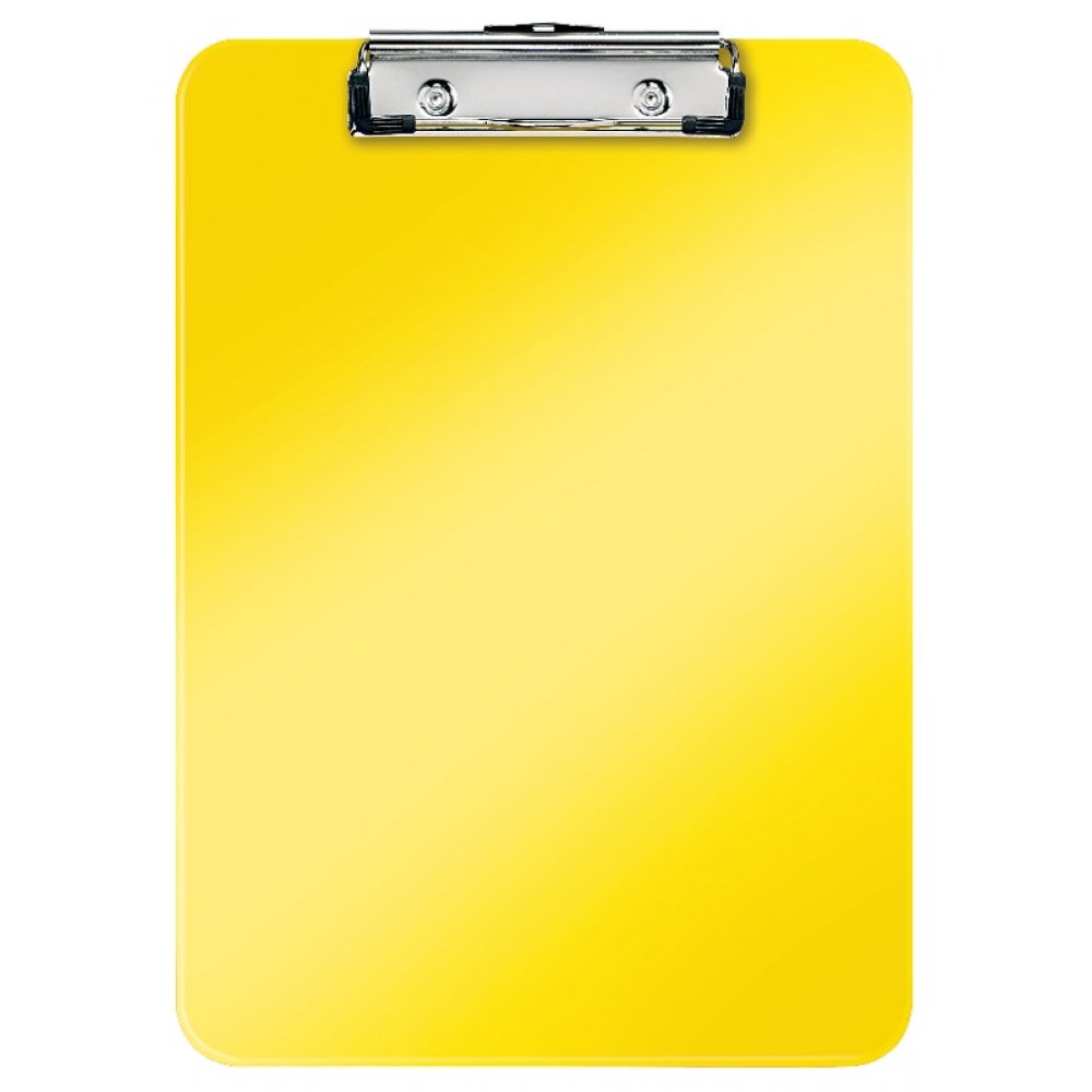 Clipboard Leitz Wow, Simplu, Ps, A4, 100 Coli, Galben