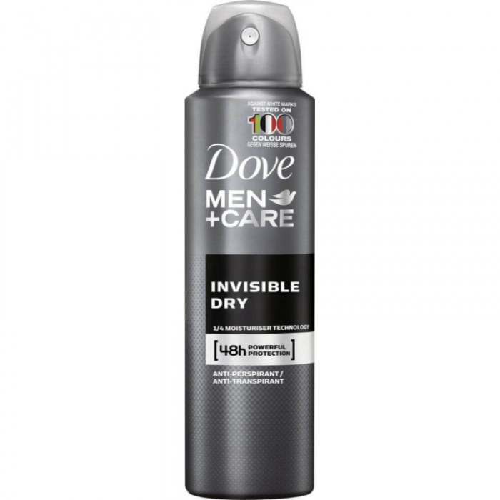 Spray Deodorant Dove Men Invisible Dry 150 Ml Flancoro 0491