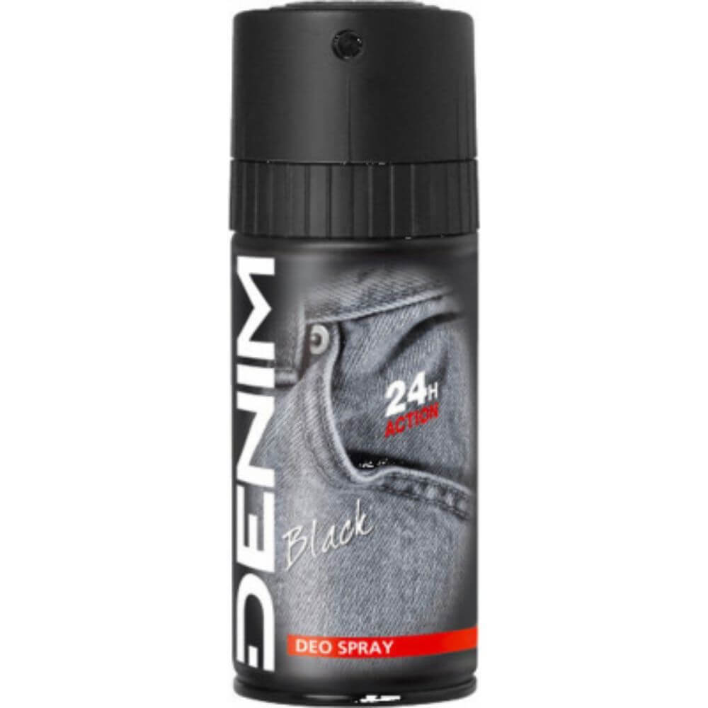Deodorant Spray DENIM Black, 150 ml, Protectie 24h