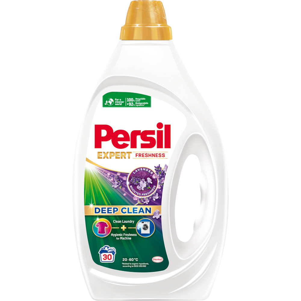 Detergent de rufe lichid Persil Deep Clean Expert Freshness Lavanda, 30 spalari, 1.35 l