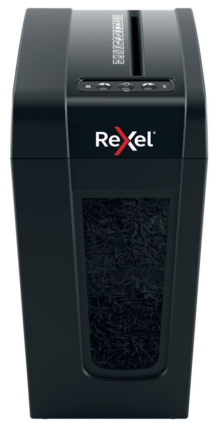 Distrugator Documente Manual Rexel Secure X 8 Slim, P4, Cross-cut (confeti), 8 Coli, 14l, Negru