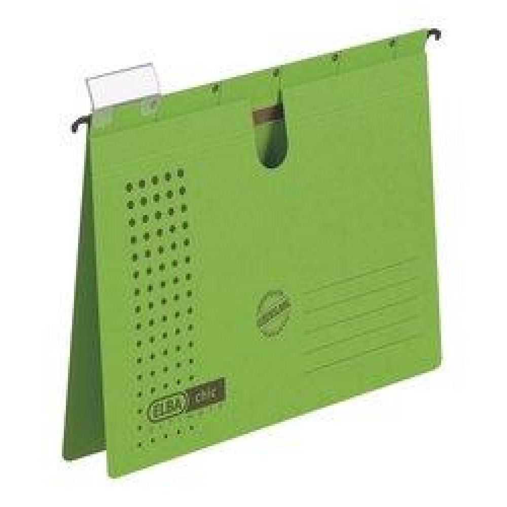 Dosar Suspendabil Cu Sina, Carton 230g/mp, Bagheta Metalica, Elba Chic - Verde