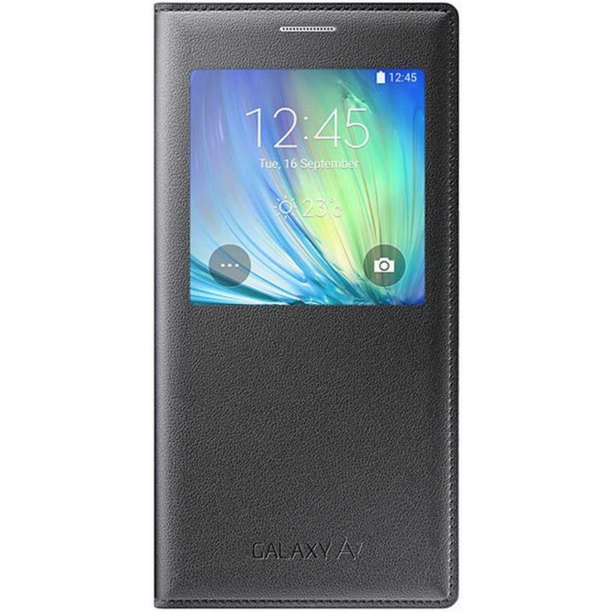 Husa S-View Samsung EF-CA700BCEGWW pentru Galaxy A7, Negru