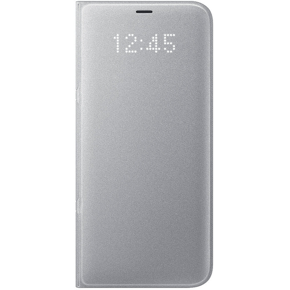 Husa LED View Samsung EF-NG955PSEGWW pentru Galaxy S8 Plus, Argintiu