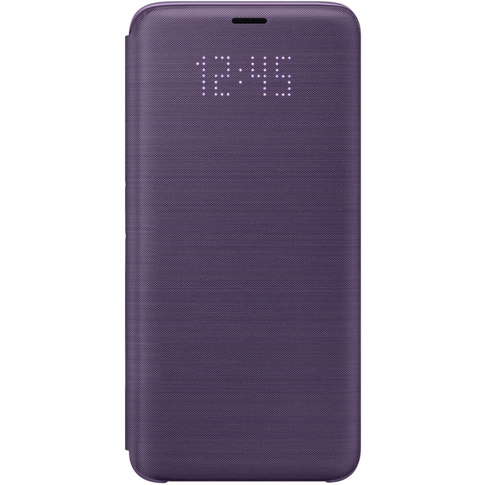 Husa LED Flip Wallet Samsung pentru Galaxy S9, Violet