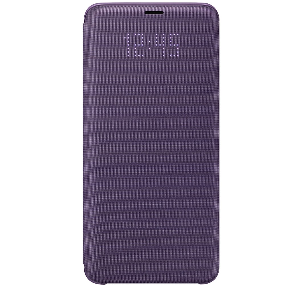 Husa LED Flip Wallet Samsung pentru Galaxy S9 Plus, Violet