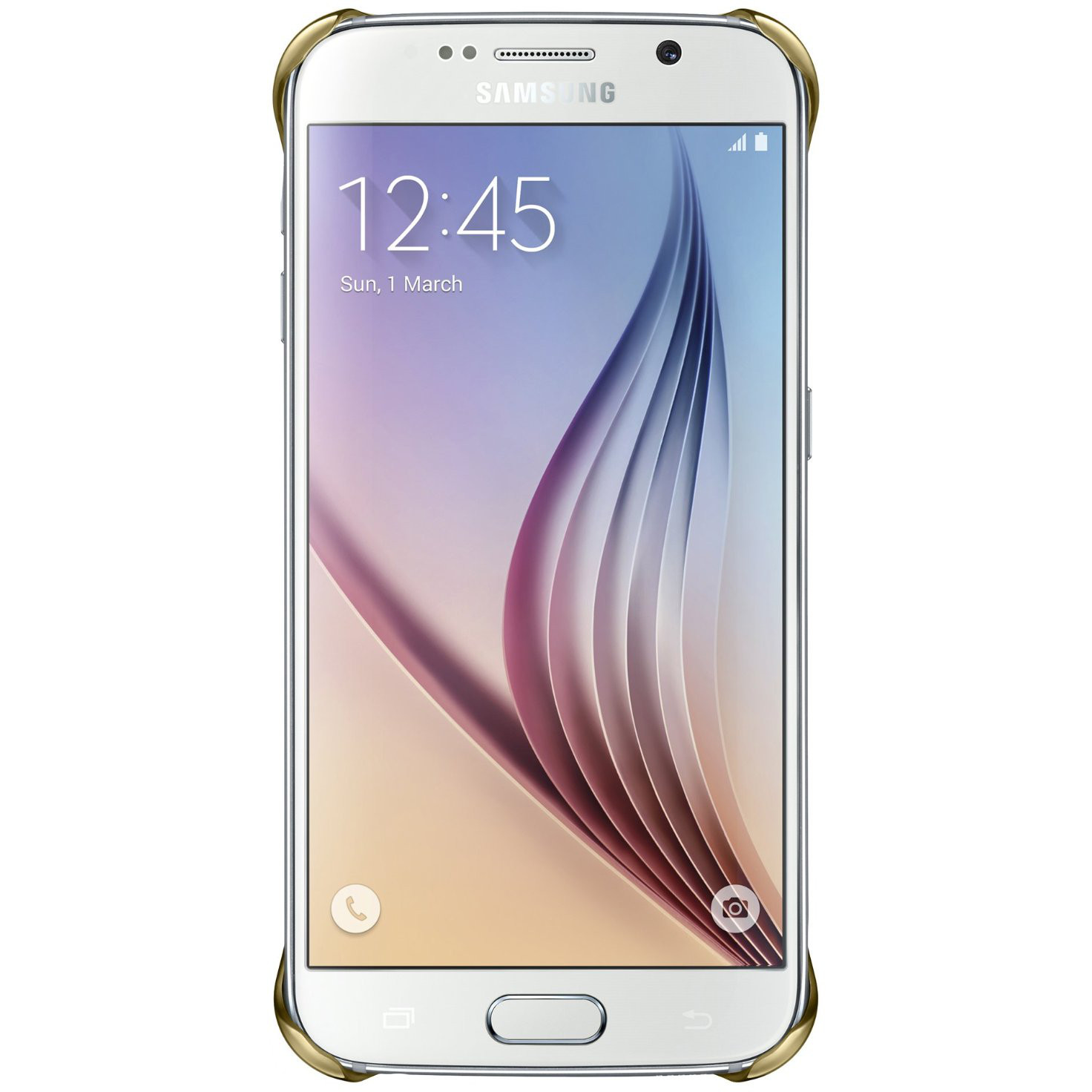 Carcasa de protectie Samsung EF-QG920BFEGWW pentru Galaxy S6, Auriu