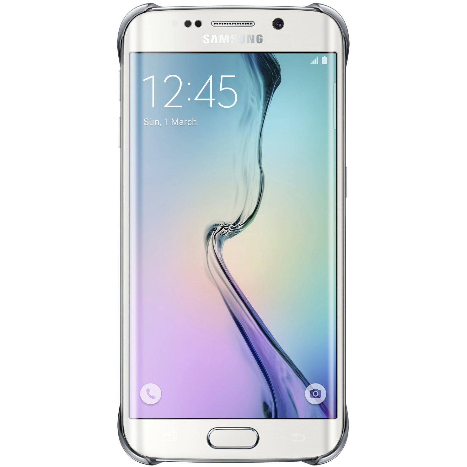 Carcasa de protectie Samsung EF-QG925BSEGWW pentru Galaxy S6 Edge, Argintiu