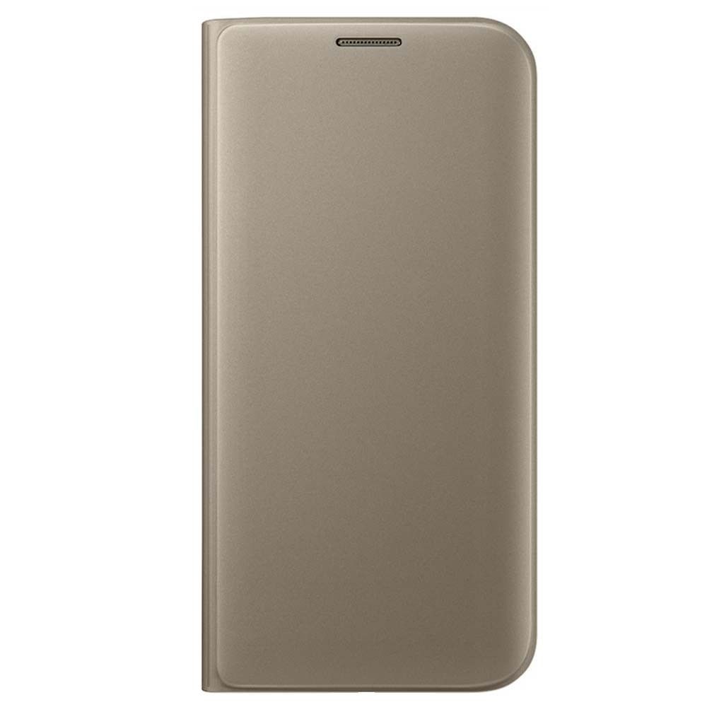 Husa Flip Cover Samsung EF-WG935PFEGWW pentru Galaxy S7 Edge, Auriu