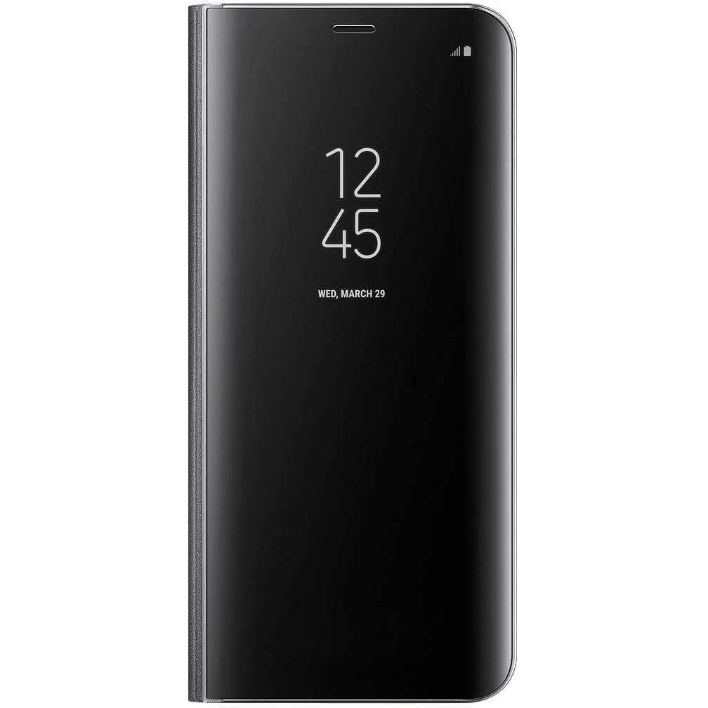 Husa Clear View Samsung EF-ZG955CBEGWW pentru Galaxy S8 Plus, Negru