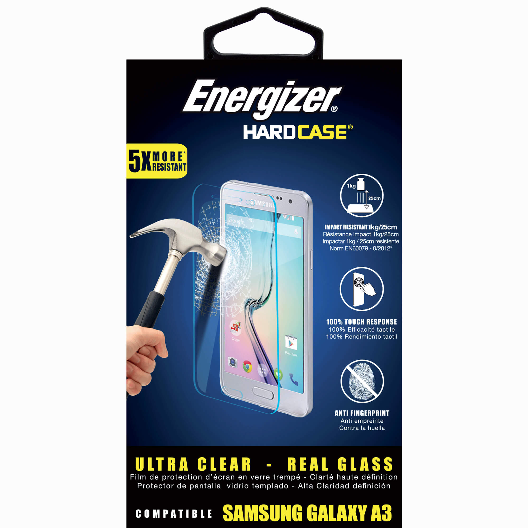 Folie protectie de sticla Energizer pentru Samsung Galaxy A3