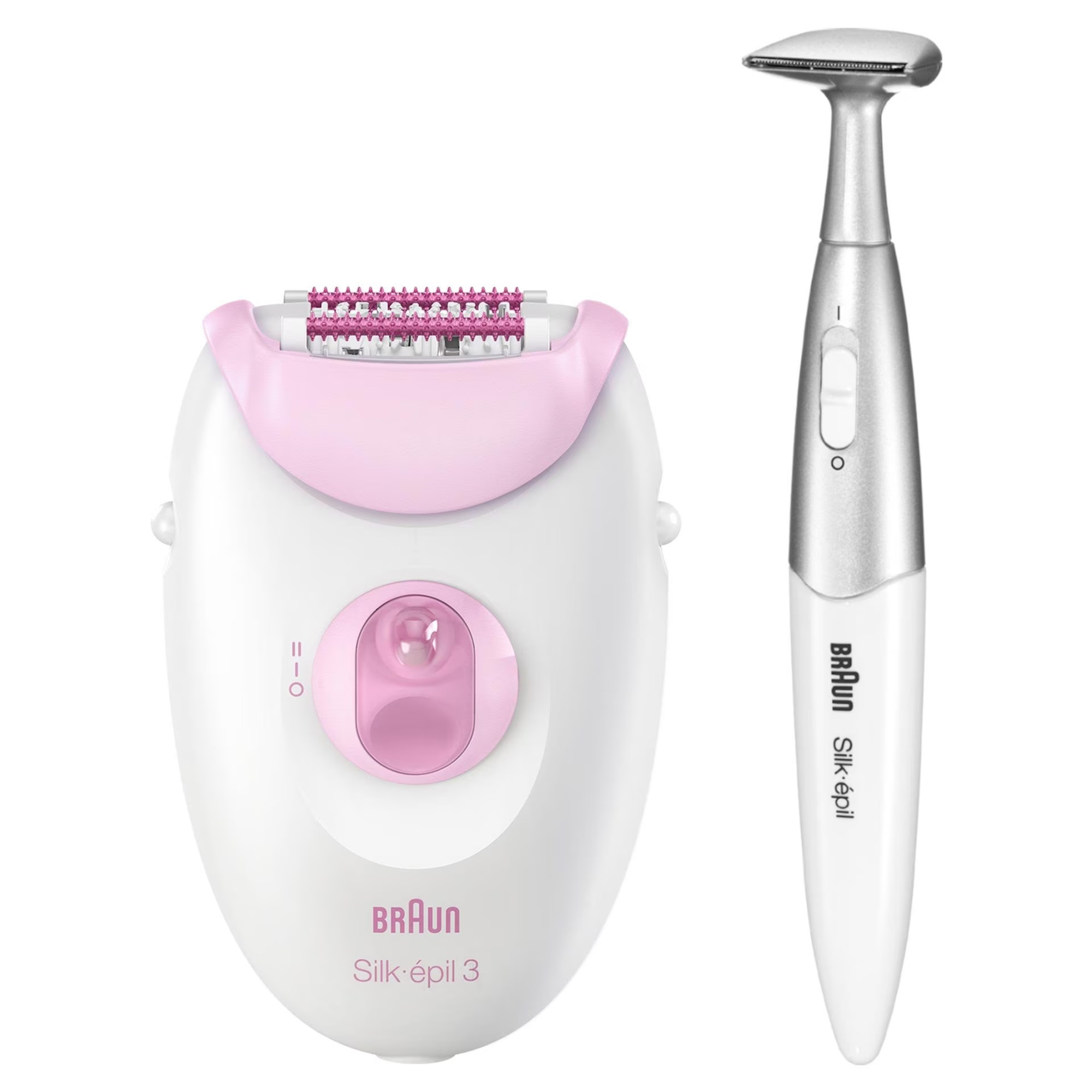 Epilator Braun SE3321, Bikini trimmer, 20 pensete, 2 viteze, Alb