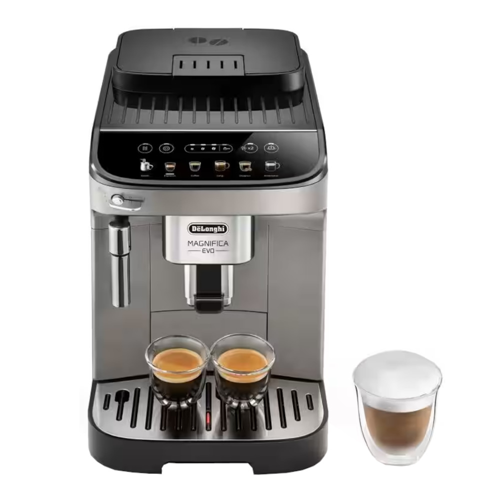 Espressor automat DeLonghi ECAM290.42.TB, 1450 W, 1.8 L, 15 Bar, Ecran tactil, Suport reglabil, Sistem spumare a laptelui, Rasnita metalica, Negru/Argintiu