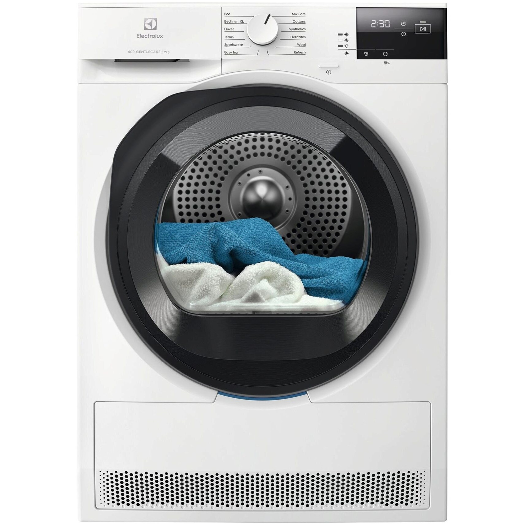 Uscator de rufe Electrolux PerfectCare600 EW6D295GE, Pompa de caldura, 9 kg, Clasa A+++, Motor Asincron, GentleCare, Display LED, Alb