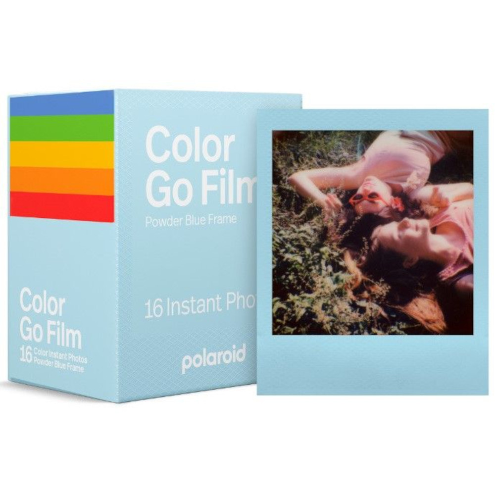 Pachet dublu de pelicule color pentru Polaroid Go, Albastru