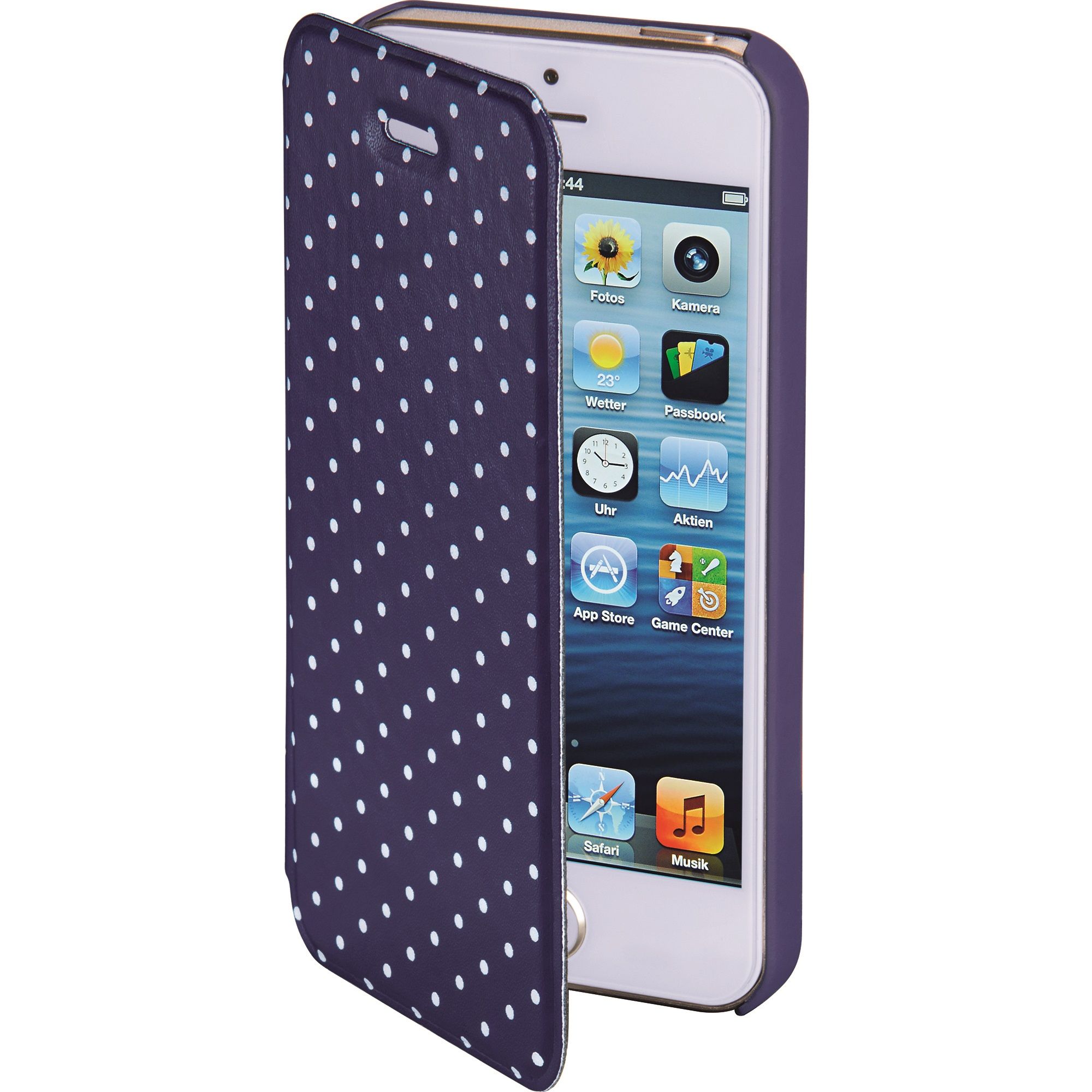 Flipcover Hama 138259 pentru iPhone 5/5S/SE, Albastru inchis