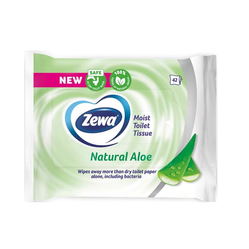 Hartie igienica umeda Zewa Aloe Vera, 42 bucati