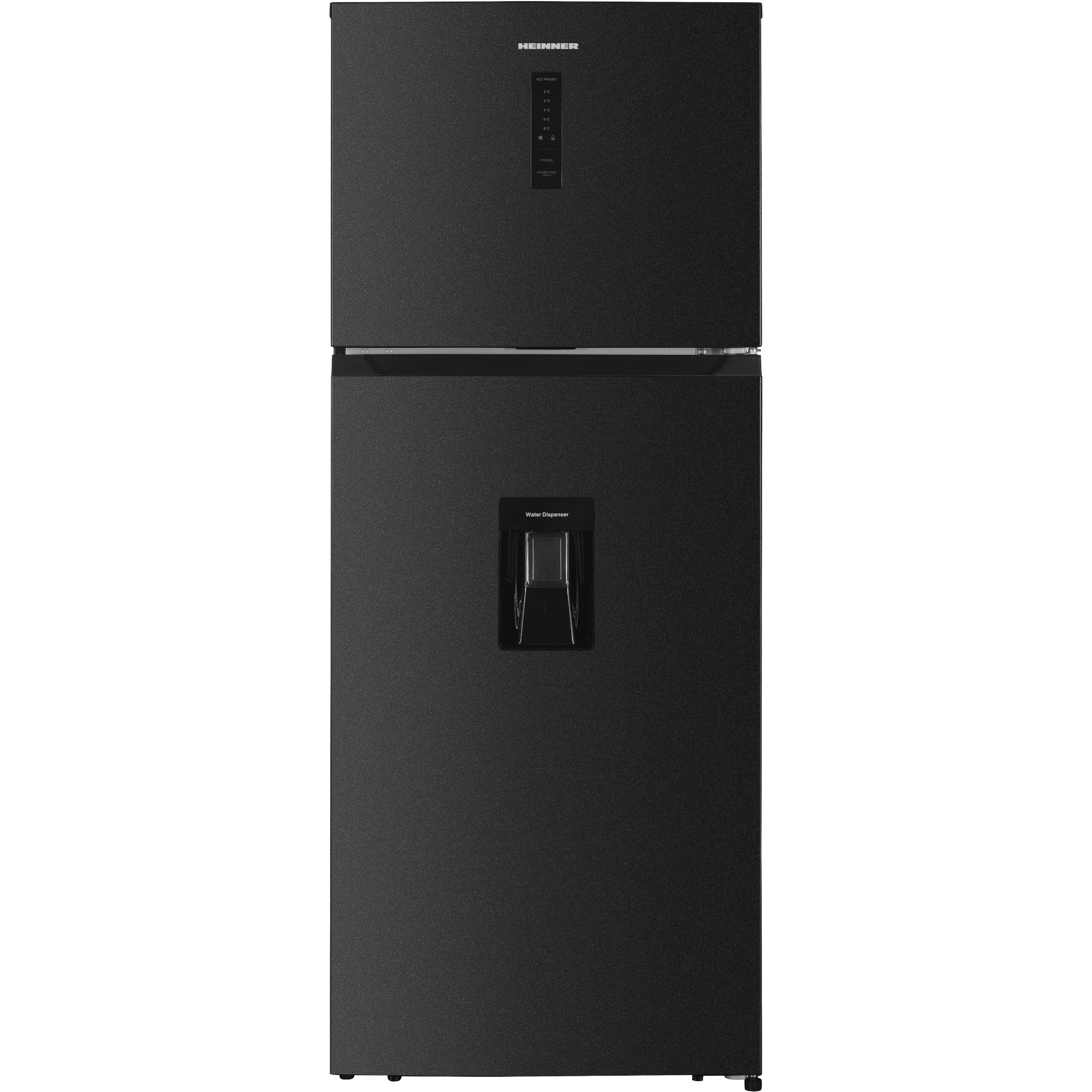 Frigider cu doua usi Heinner HF-HM413NFDXWDE++, 413 l, H 178 cm, Clasa E, Dark Inox