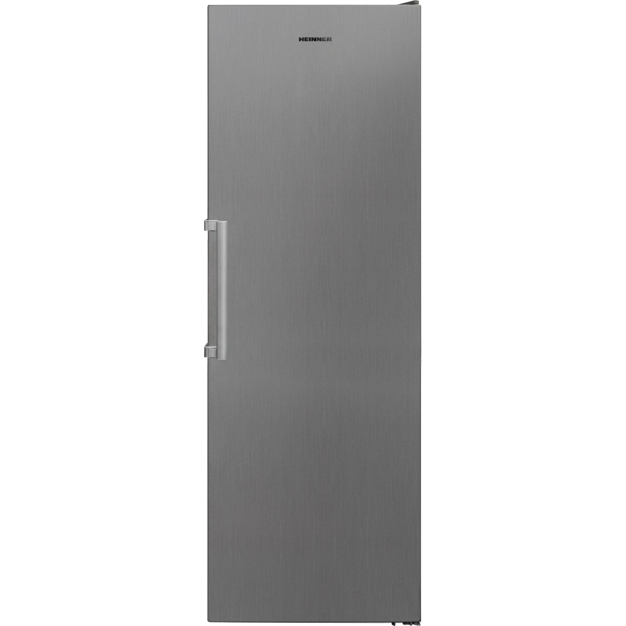 Frigider cu o usa Heinner HF-V401NFXE++, 389 l, H 186 cm, Clasa E, Inox