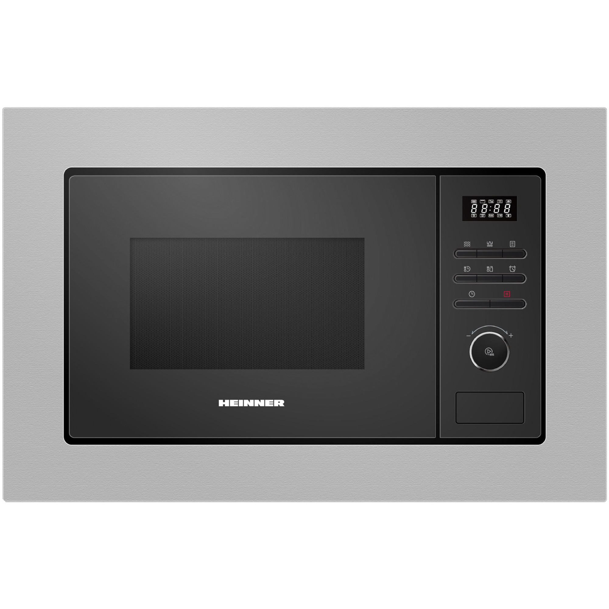  Cuptor cu microunde incorporabil Heinner HMW-MD20BISS, 800 W, 20 l, Grill, Control digital, Functie decongelare, Speedy Cooking, Inox